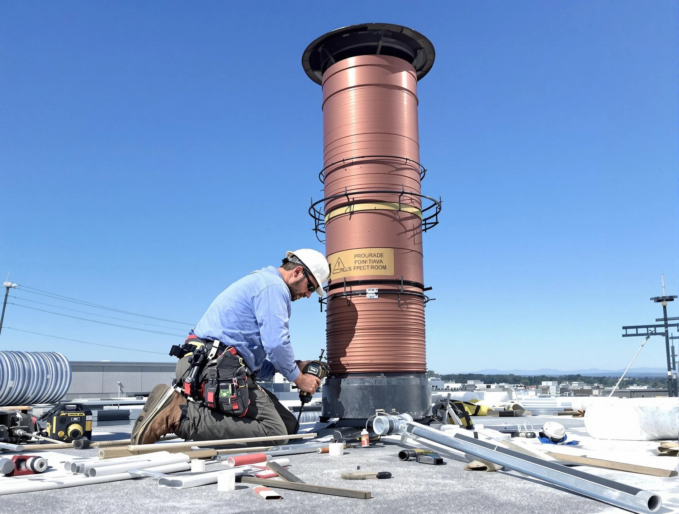 Installed chimney liner by Wilkinsburg Chimney Sweep in Wilkinsburg, PA