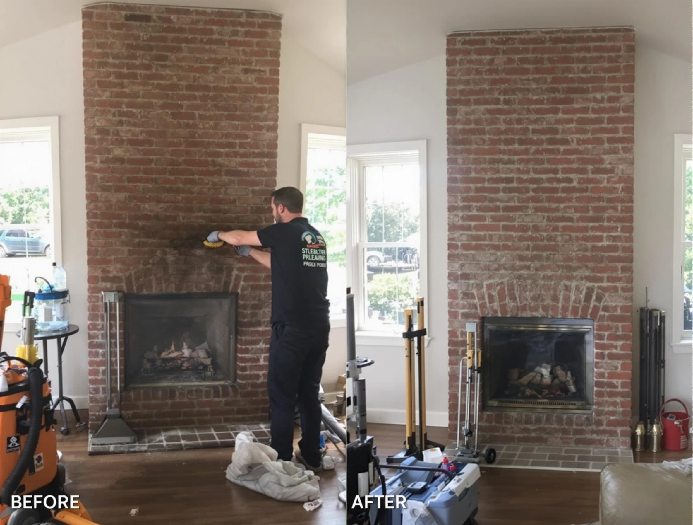Finished chimney sweeping service by Wilkinsburg Chimney Sweep in Wilkinsburg, PA