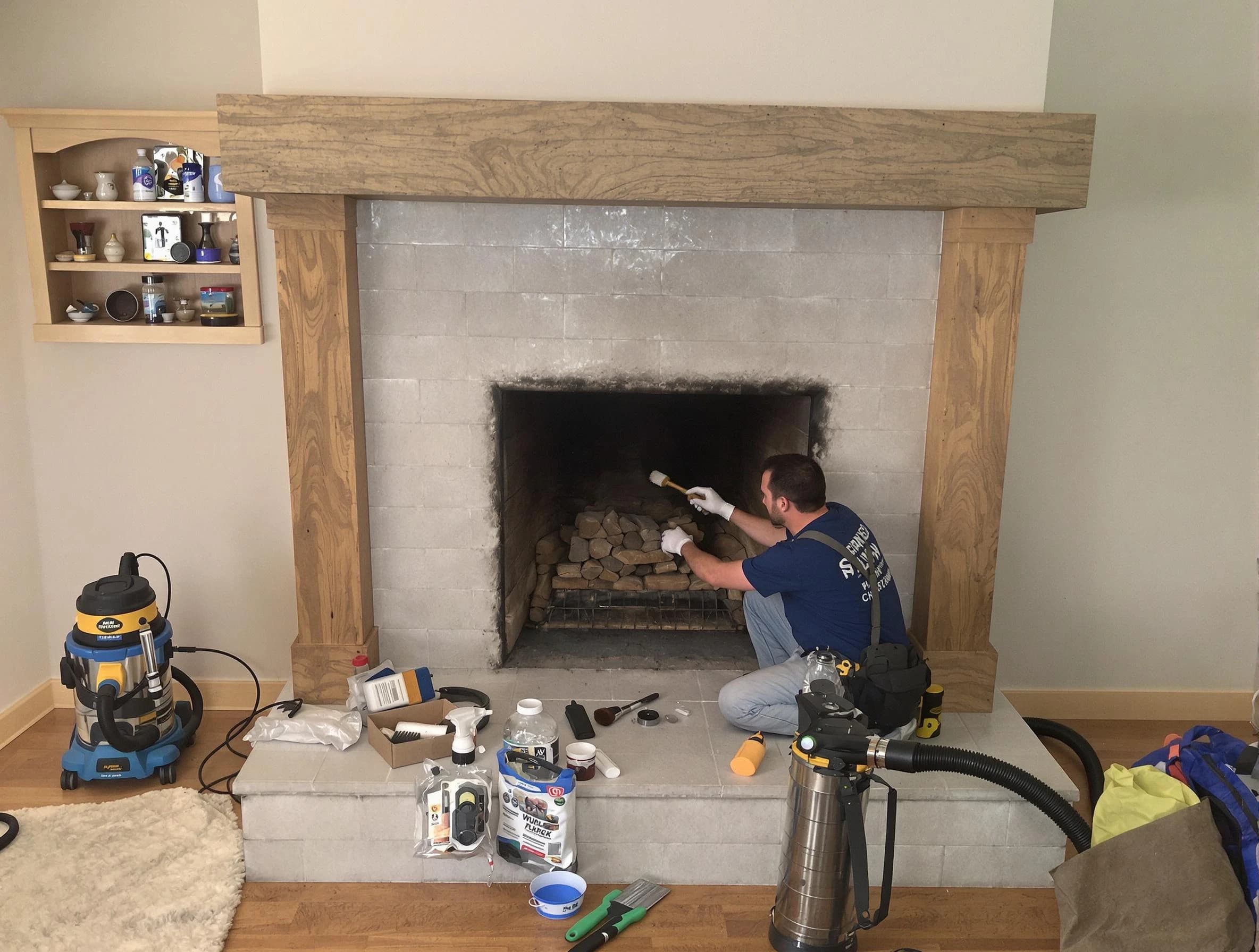 Detailed creosote removal process by Wilkinsburg Chimney Sweep in Wilkinsburg, PA