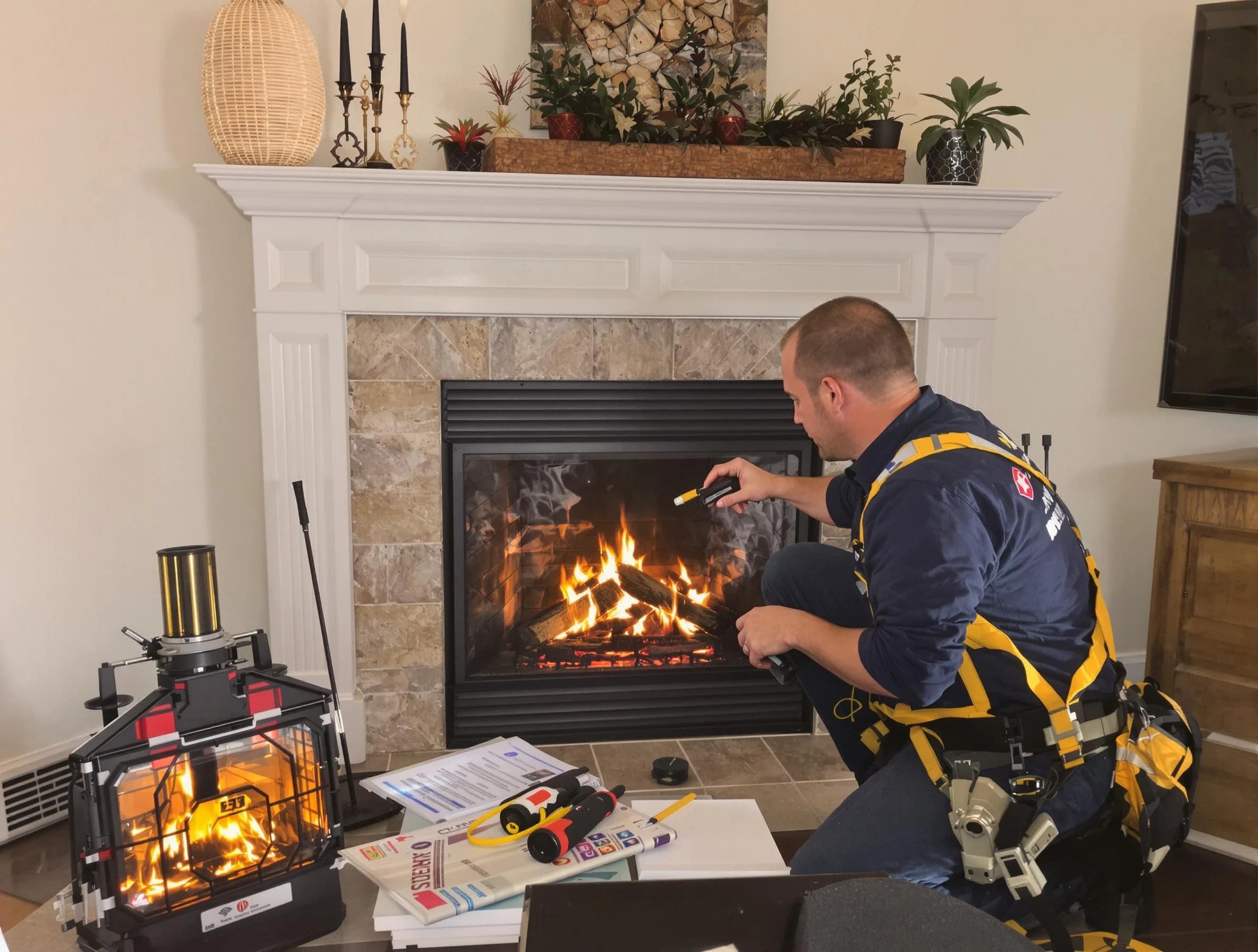 Safety-focused fireplace inspection by Wilkinsburg Chimney Sweep in Wilkinsburg, PA