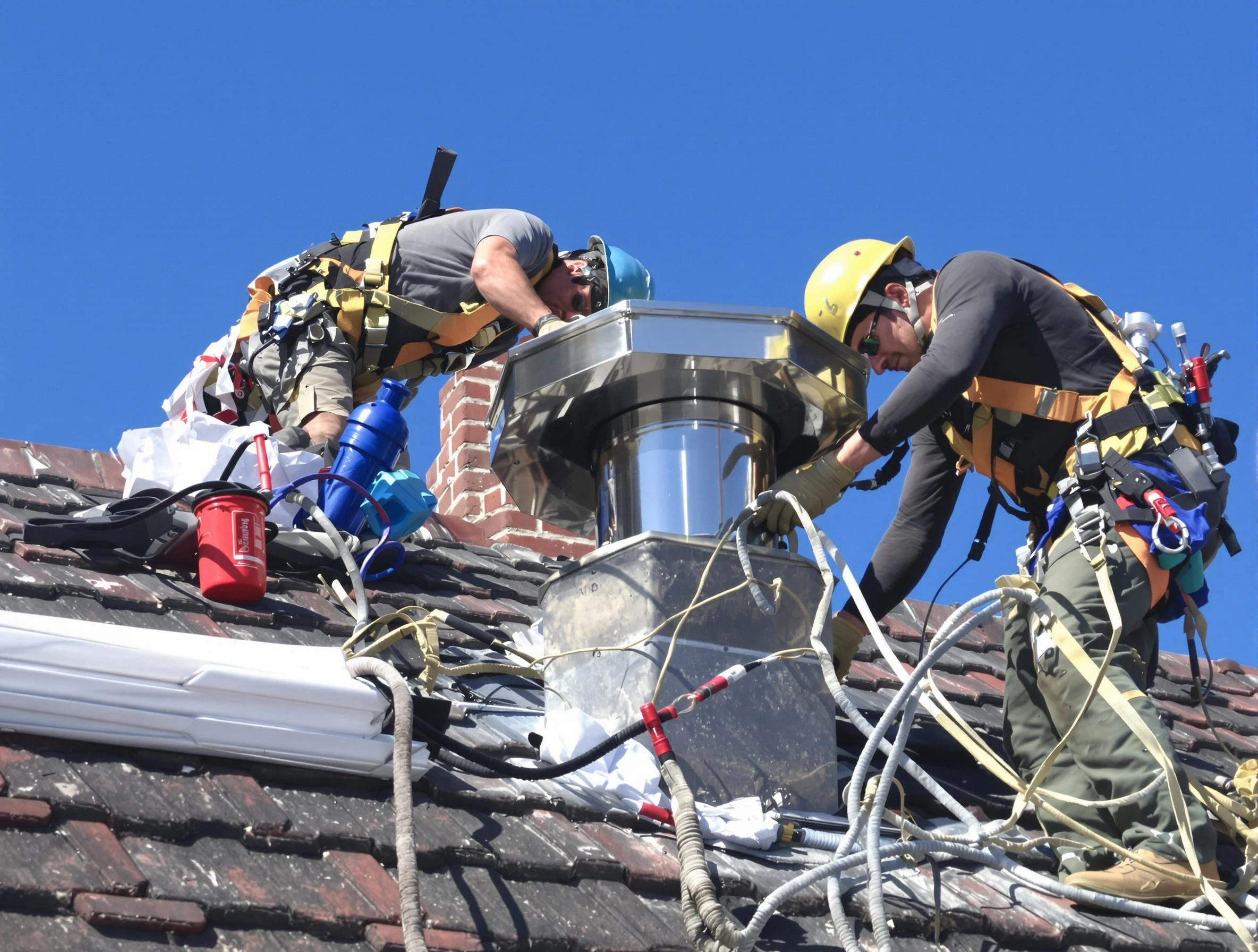 Protective chimney cap installed by Wilkinsburg Chimney Sweep in Wilkinsburg, PA